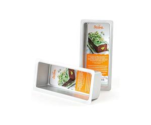 DECORA COD. 0062649 MOULE À PAIN RECTANGULAIRE EN ALUMINIUM ANODISÉ 25,4X10,2XH7,5CM, Argent