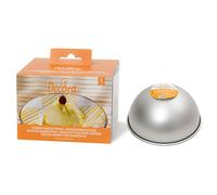 Decora COD. 0062953 CF 3 MOULES Demi-SPHÈRE en Aluminium ANODISÉ Ø 10 X H 5,2 CM, Argent