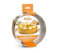 Decora COD. 0070010 Moule À CHARNIERE Anti-ADHESIF Ø 20 X 6,5 H CM New, Gris