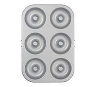 Decora COD. 0070036 MOULE ANTIADHESIF DONUT 6 CAVITE' Ø 7,5 CM, Gris
