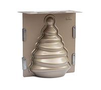 DECORA COD. 0075010 MOULE À GÂTEAU ANTI-ADHÉSIF ARBRE DE NOEL 3D, Or