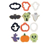Decora Cod. 0255090 Kit 6 Emporte-Pièces Mini en Plastique Halloween 3/5 x H 2,2 cm, Arancio
