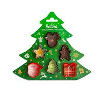 DECORA COD. 0255097 KIT 6 MINI EMPORTE-PIÈCES EN PLASTIQUE DECORATIONS DE NOEL