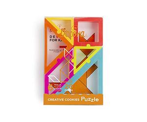 DECORA COD. 0255408 CREATIVE COOKIES PUZZLE SET 6 EMPORTE-PIÈCES ET 20 CARTES
