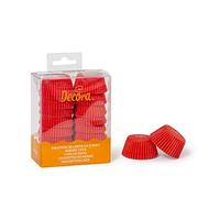 Decora COD. 0339636 Paquet 200 CAISSETTES Mini Muffin Rouge 32 X 22 MM