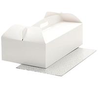 Decora COD. 0340113 BOÎTE À Gateau 46X36X12H CM Support CM 46X36X3H MM, Bianco
