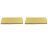 Decora COD. 0931709 Carton pour GÂTEAU RECTANGULAIRE DORÉ CM 30X40X1,2 H (Lot de 2)