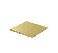 Decora COD. 0931713 Carton pour GÂTEAU CARRÉ DORÉ CM 30X1,2 H