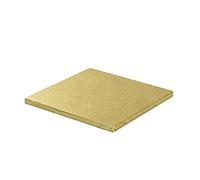 Decora COD. 0931715 Carton pour GÂTEAU CARRÉ DORÉ CM 40X1,2 H