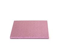 DECORA COD. 0931811 CARTON POUR GÂTEAU CARRÉ ROSE 25X25X1,2H