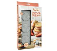 Decora 9260442 Decorflex Duo rond, en silicone Platinum flexible, avec deux moules avec des profondeurs différentes, fabriqué en Italie, de haute qualité, pour préparations sucrées et salées, tant au