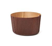 DECORA Enveloppe de cuisson pour canasta en papier résistant au four, Cellulose, Brun, ø 15 x h 11 cm, 750 g