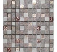 Carrelage mosaïque Mosaicos Urales Rose 30x30 cm Boite de 7 plaques