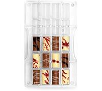 Decora Moule à chocolat Petit cylindre 33 x 16 x 8 mm - 200 x 120 x 22 mm 0050115
