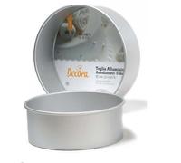 Decora 0062623 Moule Professionnel Aluminium ANODISE' Rond Ø CM 25 X 7,5 H, Argent