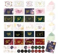 Decorably Assortiment de cartes florales avec enveloppes