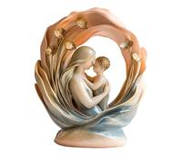 Decoraciones Del Día De Madre: Estatua De Résine Élégant, Escultura De Mesa Única | Ornement Familiar Artístico Avec Pose De Corazón Para Sala De Estar De Estante Desk Mantel Desk work place Nights