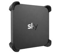 Decoralin Support mural compatible avec Sky Stream Puck, support Sky Stream en plastique noir, kit de montage mural sécurisé à 4 coins avec vis et chevilles, ventilé derrière le support TV