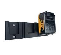 Decoralin Support mural pour batterie DeWalt 18V - Compatible avec tous les modèles XR et PowerStack - Peut contenir 3 batteries - Vis et chevilles incluses - Plastique PLA écologique - Fabriqué en