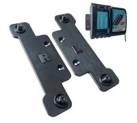 Decoralin Support mural pour chargeur Makita DC18RC - Support en plastique noir - Installation murale sécurisée avec vis et chevilles - Gain de place, durable, conçu et fabriqué en Europe