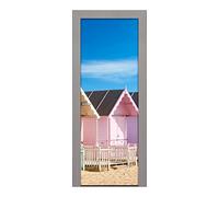 Decoralive Abri de Plage-Image Porte 83 x 211 cm