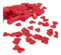 Decoraparty Confettis en forme de cœur rouge, décoration de cœurs en papier pour fête, mariage, mariage, Saint-Valentin, enterrement de vie de jeune fille, 15 grammes
