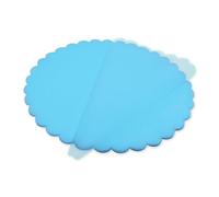 Decoraparty Lot de 50 voiles célestes en Organza, Porte-dragées, cérémonie, Communion, baptême, Homme, Confirmation, Voile de fée Rond, Bleu Ciel, diamètre 24 cm