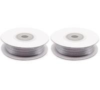 Decoraparty Ruban Argent Double Satin 3 mm, Bobine Satinée 50 m, Décoration pour Cartes de vœux, d’anniversaire, Cadeaux, Fleurs, Gâteaux, Mariage, Baptême, Communion, Noces d’Argent, Fête des Pères