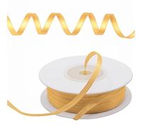 Decoraparty Ruban en satin jaune de 3 mm en double satin, élégant couleur tournesol satiné pour bonbonnière, mariage, anniversaire, boîtes, Noël, cadeau - 3 mm x 50 m