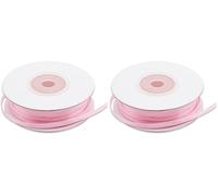 Decoraparty Ruban Rose en Double Satin 3 mm, Rouleau Satinée 50 m pour Boîtes à dragées, Gâteux, Fleurs, Cadeaux, Centres de table, Baptême, Mariage, Anniversaire, Fête prénatale, Révélation du sexe