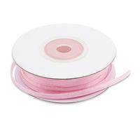 Decoraparty Ruban Rose en Double Satin 3 mm, Rouleau Satinée 50 m pour Boîtes à dragées, Gâteux, Fleurs, Cadeaux, Centres de table, Baptême, Mariage, Anniversaire, Fête prénatale, Révélation du sexe