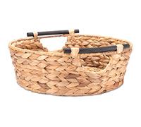 Decorasian Lot de 3 paniers de rangement tressés en jacinthe d'eau avec poignées - Panier cadeau ou panier cadeau vide - Paniers cadeaux idéaux du grand au petit - 37 cm DA-B0005 Naturel