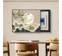 Decoratief fotolijstje voor binnenhuis elektrische Meter | Wandschildering Van aluminiumlegering voor elektrisch paneel, ideaal voor woonkamers, entrees en gangen