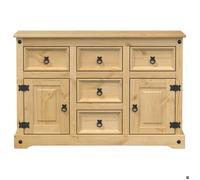 Décoratif - Buffet bahut - Placard de rangement moderne - Corona 112x40x75cm - bois massif de pin - pour entrée con1285704