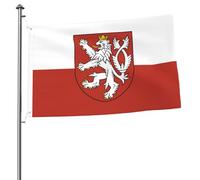 décoratif Drapeau de jardin Drapeau des armoiries bohémiennes Imprimé haute qualité Bannière décorative 3x5 Ft pour Décoration extérieure,événements,jardin