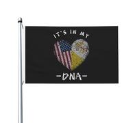 décoratif Drapeau double face Cité du Vatican C'est dans mon ADN Drapeau du Vatican des États-Unis Double face Drapeau résistant aux intempéries 3x5 Ft pour Décoration extérieure,jardin,patio