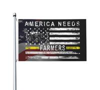 décoratif Drapeau double face L'Amérique a besoin d'une ferme avec un drapeau durable Drapeau avec œillets métalliques 3x5 Ft pour balcon,dortoirs,Décoration extérieure