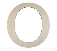 Décoratif Lettres en Bois, Grandes Lettres en Bois Naturel A-Z Non Peints, Lettres de Scrabble Pour Fête d'anniversaire de Mariage Décoration de Maison et de Chambre à Coucher, 29,6x27,6x0,5 cm - O