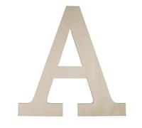 Décoratif Lettres en Bois, Grandes Lettres en Bois Naturel A-Z Non Peints, Lettres de Scrabble Pour Fête d'anniversaire de Mariage Décoration de Maison et de Chambre à Coucher, 29,6x27,6x0,5 cm - A