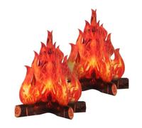 Décoratif - Noname - Ensemble de 2 - 3D Torche de Flamme - Orange - Fête Décorative