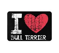 Décoratif Tapis extérieur J'aime Terrier Tapis de propreté Tapis de Bain 40×60cm pour Couloir,Chambre,Jardin