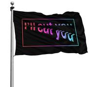 Décoratifs Bruant Personnalisé Drapeau De Jardin Je Vais Te Couper 90X150Cm Drapeaux Pour Balcon Anniversaire Extérieur