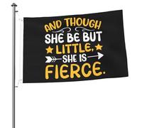 Décoratifs Drapeau Et Bien Qu'Elle Soit Petite, Elle Est Féroce. Drapeaux Avec Œillets Bunting Pour Maison Célébration Bar 90X150Cm