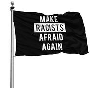 Décoratifs Drapeaux De Pirate Personnalisée Drapeau De Jardin Redonnons Peur Aux Racistes 90X150Cm Bannière Pour Fête Événements Restaurant