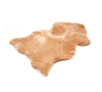 Decorating Sheepskins Peau de Mouton mérinos véritable de qualité supérieure Peau d'agneau véritable, Douce et Moelleuse, Fourrure pour chaises, Peau de (Beige/Pêche, 110 x 120 cm)