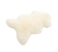 Decorating Sheepskins Peau de Mouton mérinos véritable de qualité supérieure Peau d'agneau véritable, Douce et Moelleuse, Fourrure pour chaises, Peau de (Blanc, 110 x 120 cm)