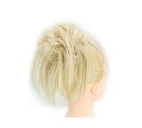 Décoration 2 pièces chignon cheveux en désordre faux chouchous Extension ondulés bouclés postiches queue de cheval Chignon bandeau for les femmes Extension(Dirty Blonde)