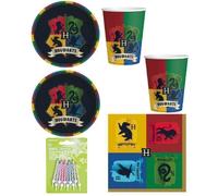 Décoration (5) kit anniversaire enfant - Amscan - Harry Potter - 16 enfants + housse de coussin harry potter offerte