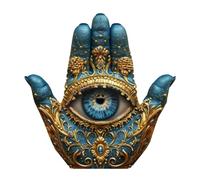 Décoration à la main avec mauvais œil - Décoration à la main avec mauvais œil - Figurine de main de palmier - Mains du mauvais œil - Sculpture décorative, décoration de la maison, statue, figurine