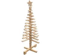 Décoration à poser - FEERIC LIGHTS & CHRISTMAS - Sapin en bois articulé - 120 cm - Marron - Noël